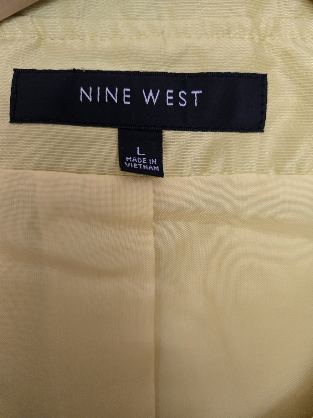 Nine West Bright Yellow Draped Trench Coat - Picture 5 of 9